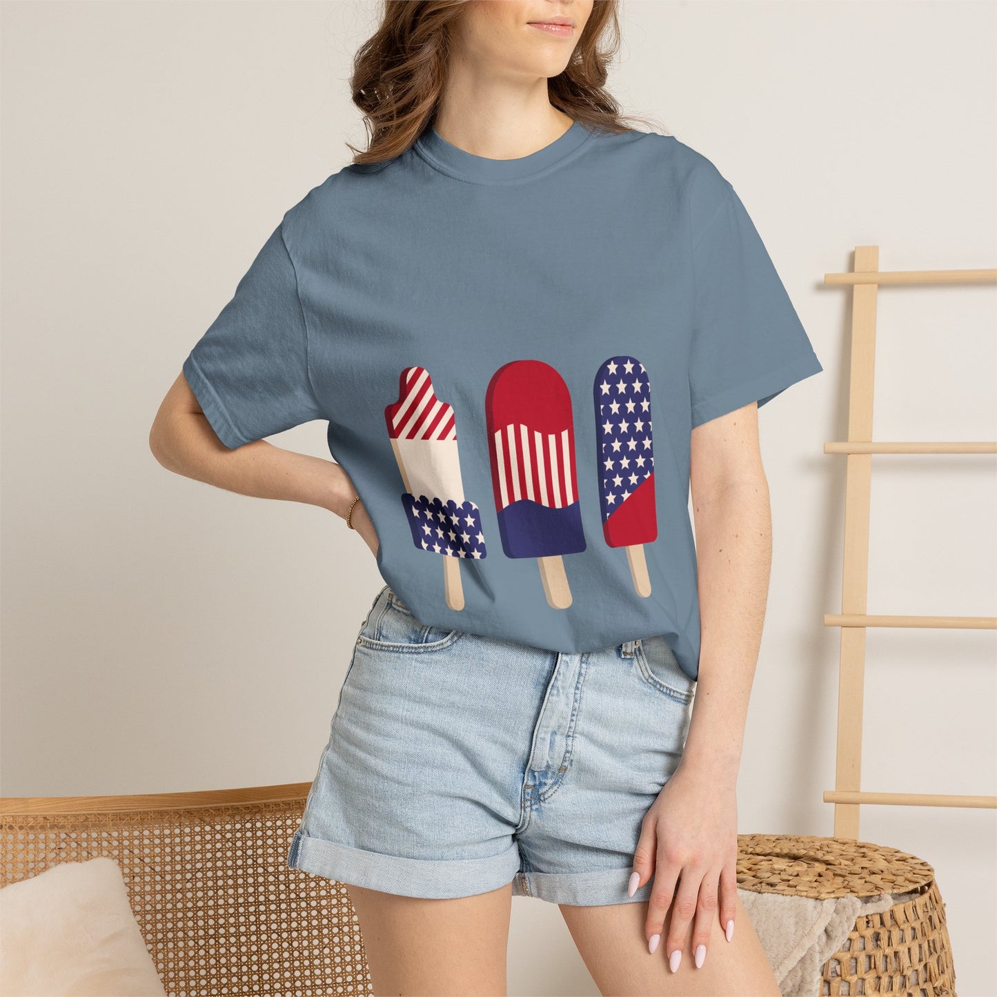 Patriotic Popsicle T-Shirt – American Flag Summer Tee