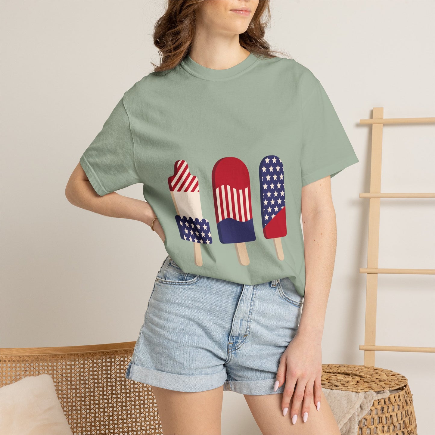 Patriotic Popsicle T-Shirt – American Flag Summer Tee