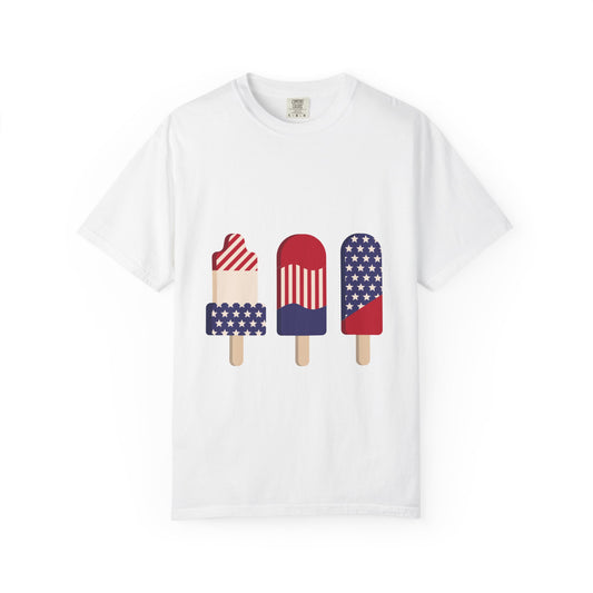 Patriotic Popsicle T-Shirt – American Flag Summer Tee