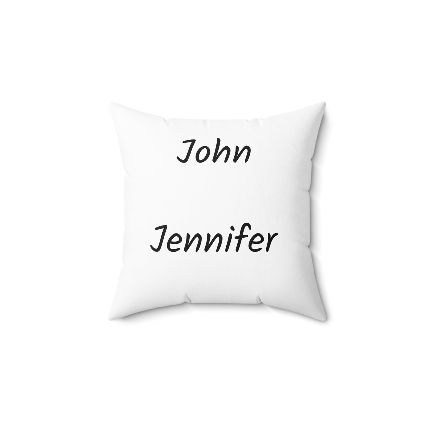 Best Dad Ever (Officially Exhausted) Square Pillow — Personalized Names