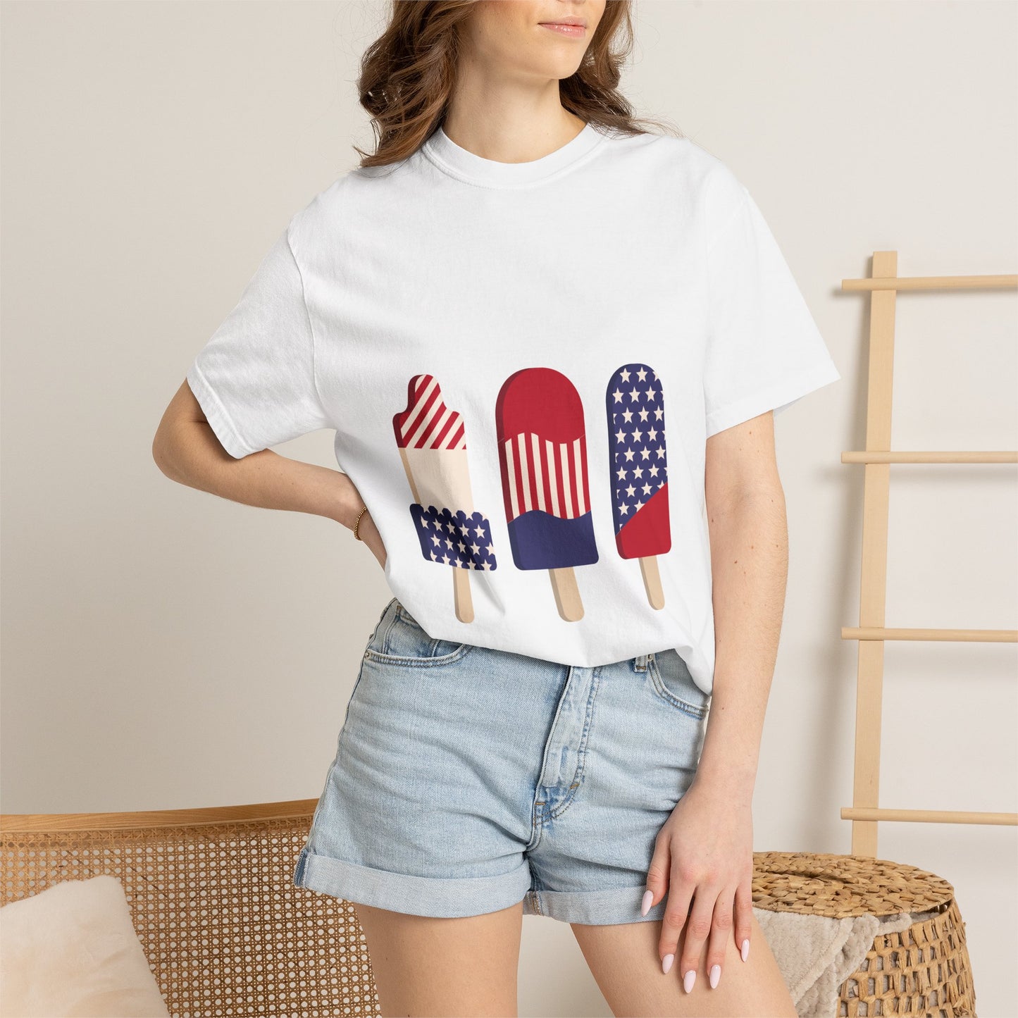Patriotic Popsicle T-Shirt – American Flag Summer Tee